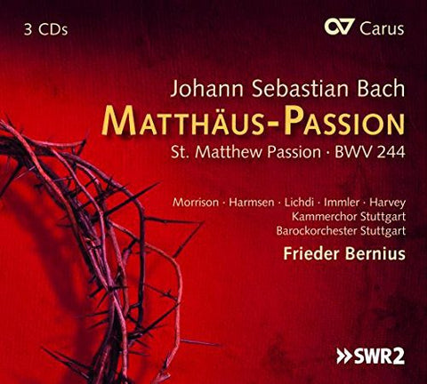 Morrison/harmsen/bernius/kamme - Matthaeus Passion Bwv 244 [CD]