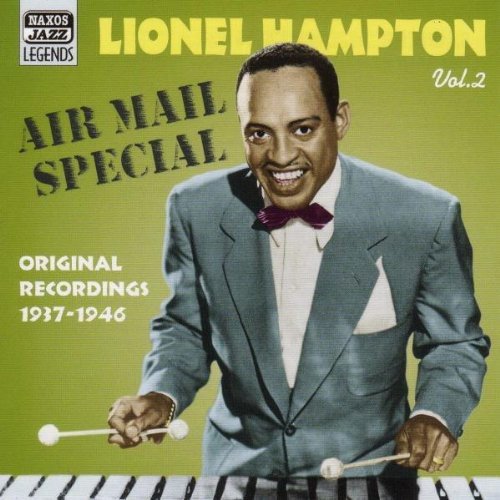 Album cover featuring Lionel Hampton playing xylophone against a green background.