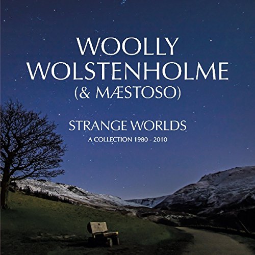 "CD cover featuring a serene night landscape with a bench and starry sky."