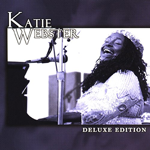 CD cover featuring Katie Webster playing piano, with "Katie Webster Deluxe Edition" text.