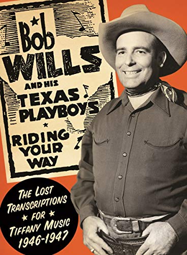 "CD cover featuring Bob Wills in cowboy attire, text on orange background."