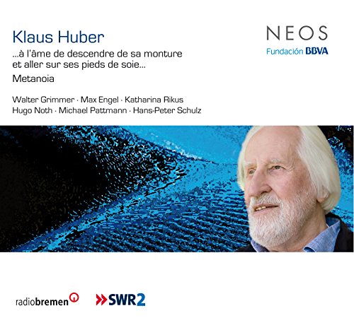 CD cover with white-haired man's portrait and text on a white background.