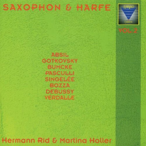 "Album cover with lime green background, orange text, and a blue logo."