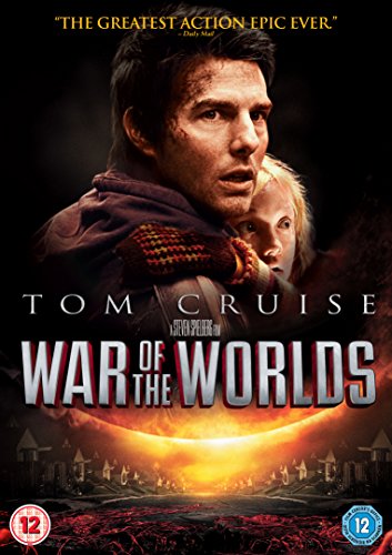 "War of the Worlds DVD cover featuring Tom Cruise and a young girl."