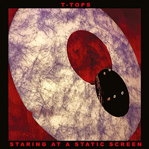"CD cover art featuring a distorted TV screen image with red and black accents."