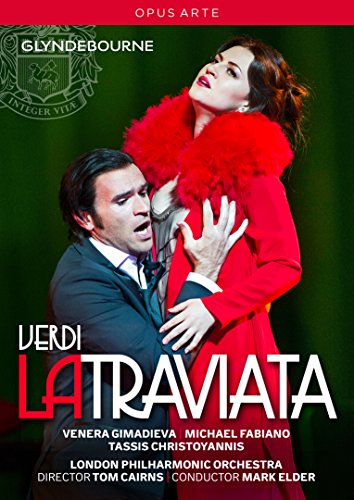 DVD cover featuring a man and woman in an operatic pose, dark green background.