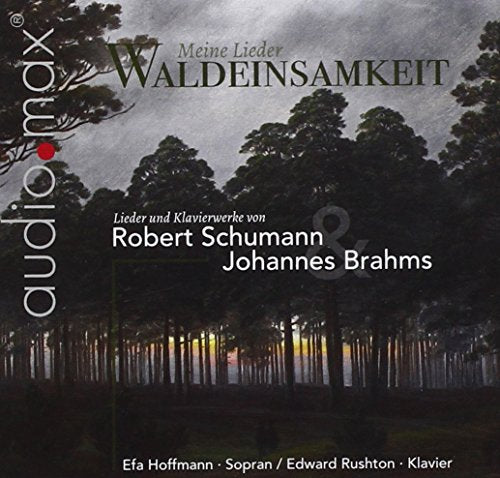 "CD cover featuring a forest landscape with 'Waldeinsamkeit' title and artist names."