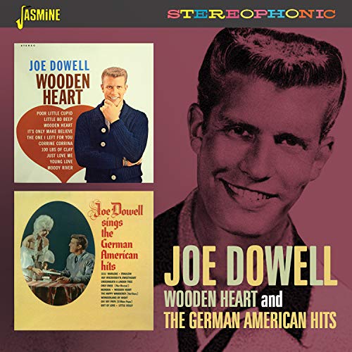 "CD cover featuring Joe Dowell's portrait and two album covers."