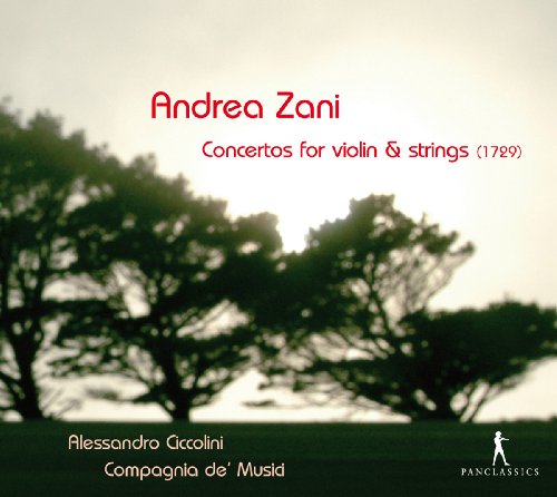 Andrea Zani CD cover featuring trees against a pale background with red and white text.