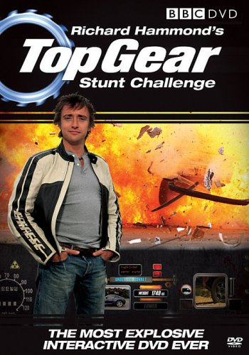 DVD cover featuring Richard Hammond with explosion in the background, wearing jacket and jeans.