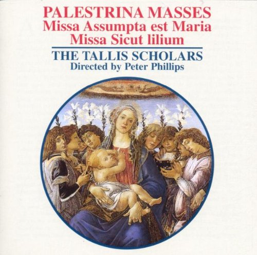 Image of a CD cover featuring "Madonna and Child" surrounded by angels.