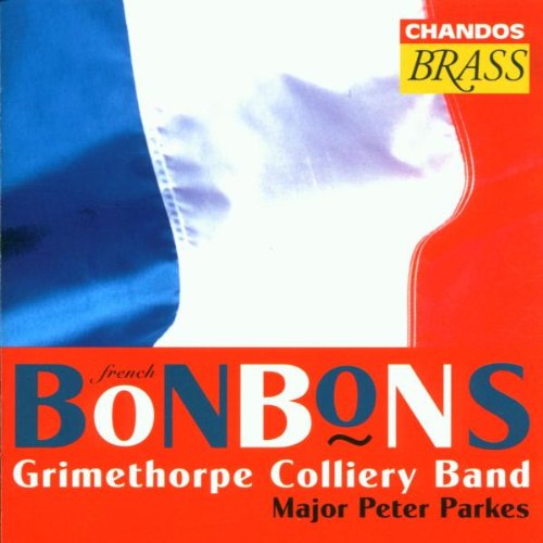 Red CD cover with French flag and "French Bonbons" text, featuring Grimethorpe Colliery Band.