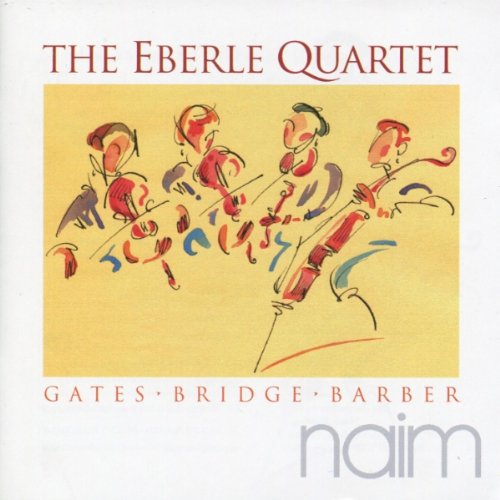 CD cover with abstract illustration of musicians, white background, and red text.