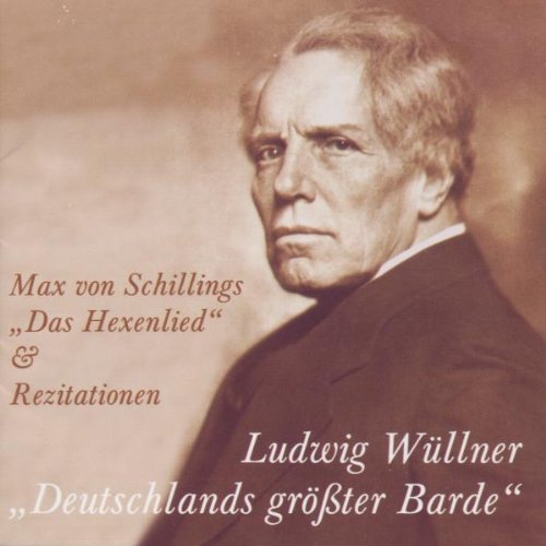 Sepia-toned CD cover featuring a man in a suit, with German text overlay.