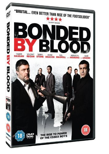DVD case for "Bonded By Blood" with men holding guns on the cover.