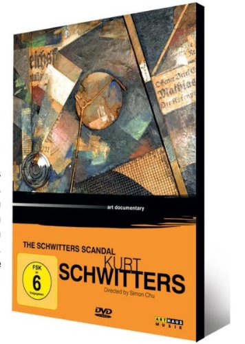 DVD cover for "Kurt Schwitters" documentary, featuring a collage artwork and orange background.