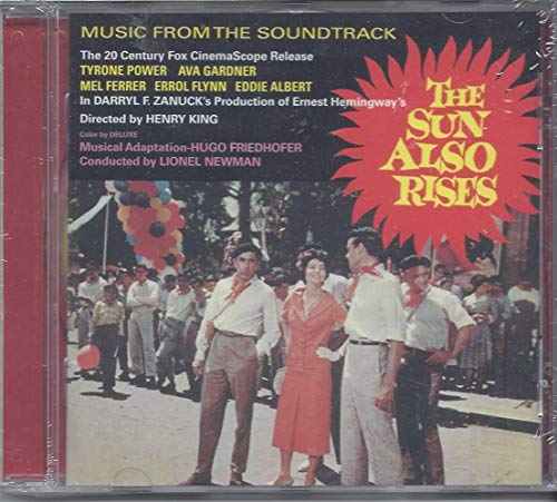 "Album cover for 'The Sun Also Rises' soundtrack, featuring a vintage street scene."