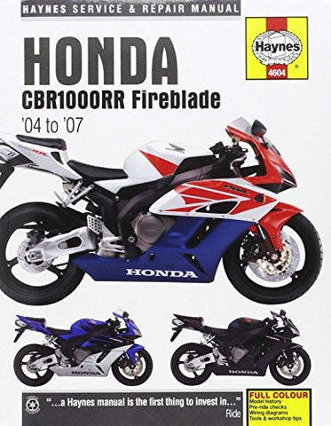 Honda CBR1000RR Fireblade 2004 - 2007: 04-07 (Haynes Powersport)