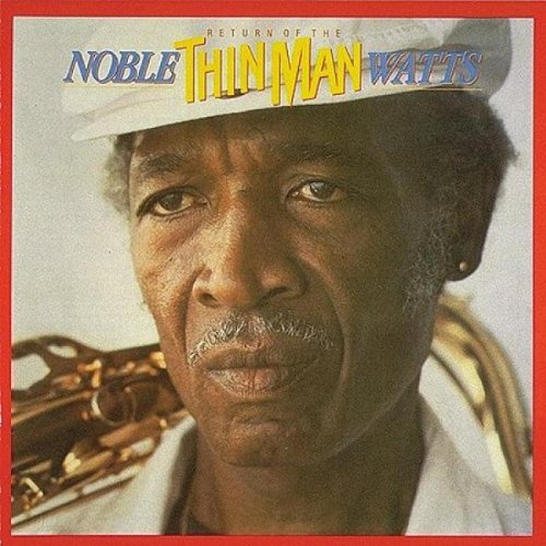 Album cover featuring a man wearing a white hat, with a saxophone behind him.