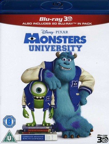"Blu-ray case with Mike and Sulley from Monsters University on the cover."
