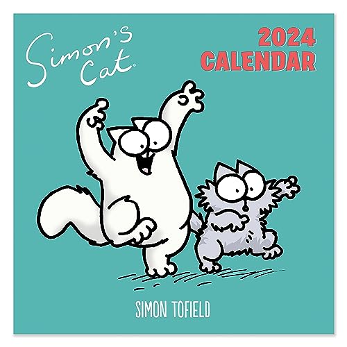 2024 Simon's Cat Square Wall Calendar Month To View