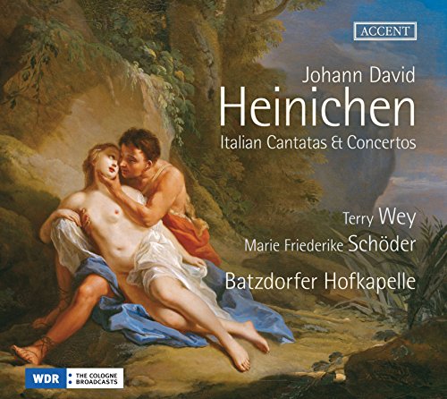 "CD cover with a classical painting of embracing figures and white text overlay."