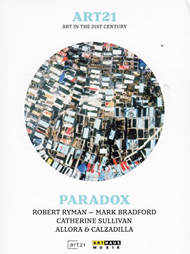 "White DVD cover with 'ART21' and 'PARADOX' text, featuring a circular abstract art image."