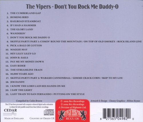 "CD cover with four men playing instruments, sepia-toned photo, colorful title and subtitle."
