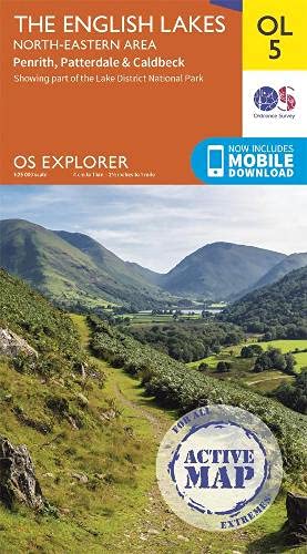 The English Lakes: North-Eastern Area Map | Weatherproof | Penrith, Patterdale & Caldbeck | Ordnance Survey | OS Explorer Active Map OL5 | England | Walks | Hiking | Maps | Adventure