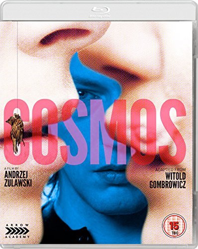 "Blu-ray case with a close-up image of a man's face, blue and pink tint."