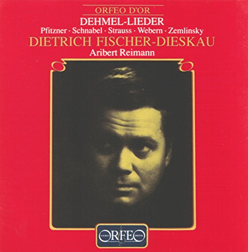 Red album cover with a man's portrait and gold text, featuring "ORFEO" logo.