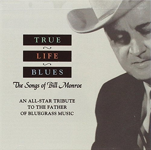 A CD cover featuring a black and white image of Bill Monroe wearing a hat.