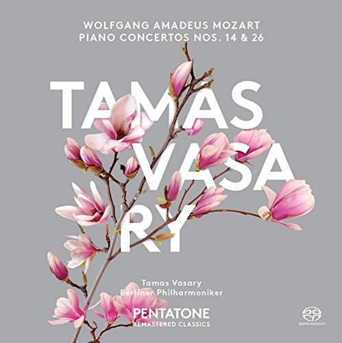 Grey album cover with pink flowers and white text "Tamas Vasary".