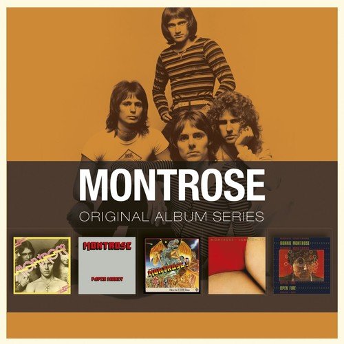 Montrose CD cover featuring the band members and four album covers below.
