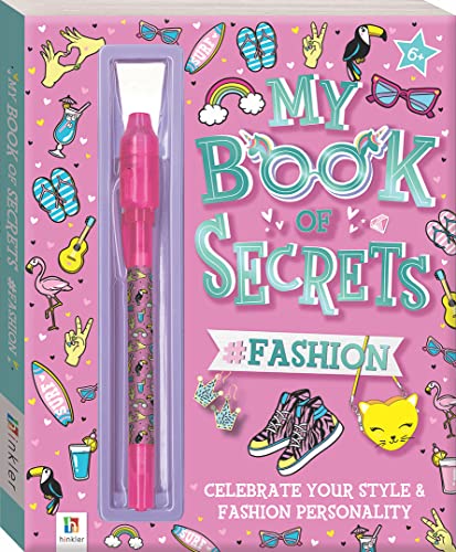 Hinkler My Book of Secrets #Fashion | Secret Diary Book | Gifts for Girls Ages 7 to 14 Years | Activity Book for Kids | Childrens Secret Diary | Style Book