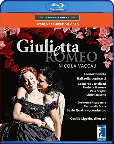 Blu-ray case with "Giulietta e Romeo" cover, featuring a couple embracing.