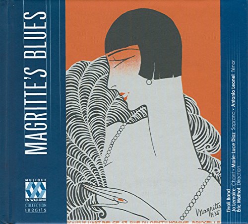 CD cover with a stylized woman's face and blue borders, titled "Magritte's Blues".