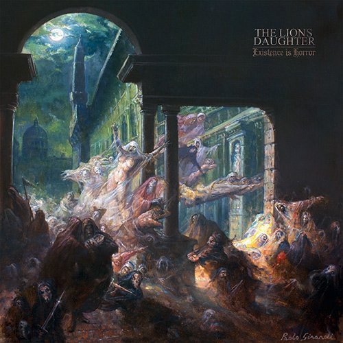 Vinyl album cover featuring a dark, chaotic battle scene with skeletons and warriors.