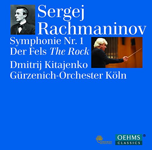 Blue CD cover with white text and two inset photos of men.