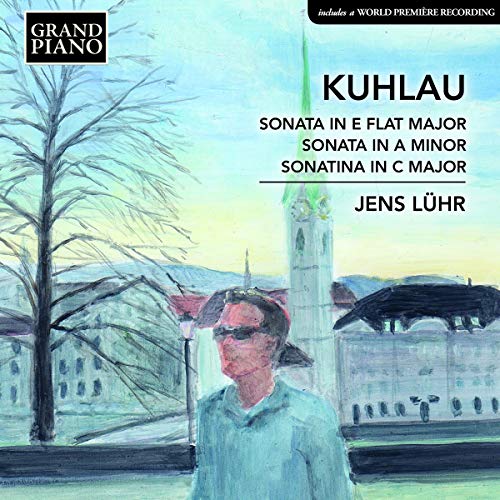 "CD cover featuring a watercolor painting of a person in a winter scene."