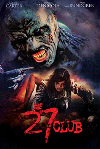 DVD cover for "The 27 Club" featuring a woman and a monster.