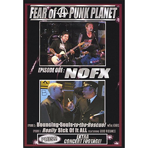 "Fear of a Punk Planet DVD cover with two photos of punk bands performing."