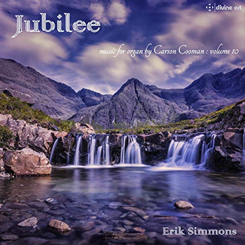 CD album cover featuring a waterfall in a rocky landscape with mountains.