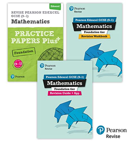 New Pearson Revise Edexcel GCSE (9-1) Mathematics Foundation Complete Revision & Practice Bundle - 2023 and 2024 exams