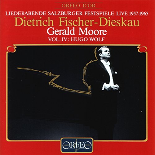 Red album cover with black-and-white photo of man singing, surrounded by gold border.