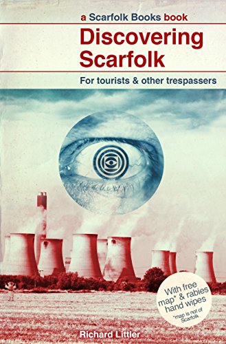 Book cover with red title, industrial landscape, and large eye in the sky.