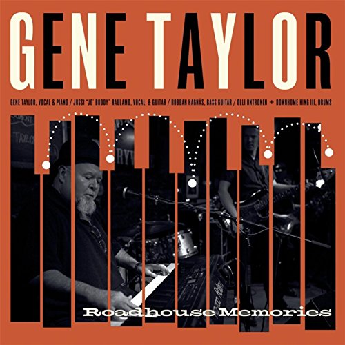 "Orange vinyl album cover with black and white musician photos and white text."