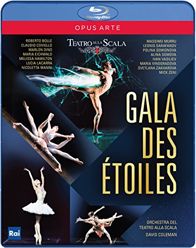 "Blu-ray case cover featuring ballet dancers in various poses against a blue background."