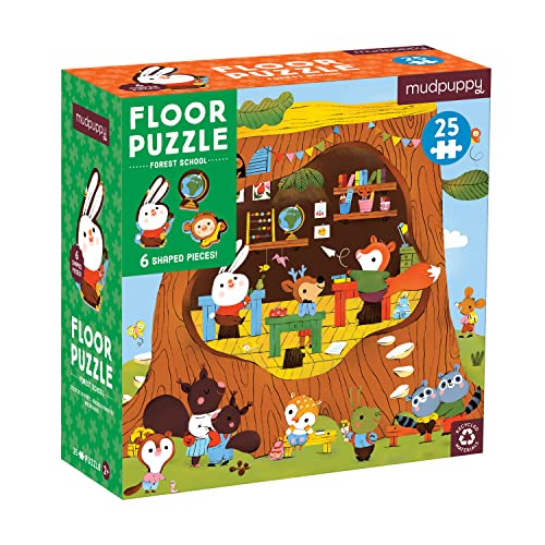 Mudpuppy 9780735376922 Forest School Floor Puzzle, Multicoloured, one Size