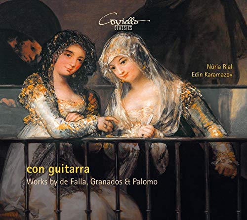 "CD cover featuring a painting of two women leaning on a balcony."